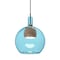 Besa Lighting Benji Cord Pendant, Blue/Medium, Bronze Finish, 1x9W LED 1JT-BENJIBLMD-LED-BR - alternate 1